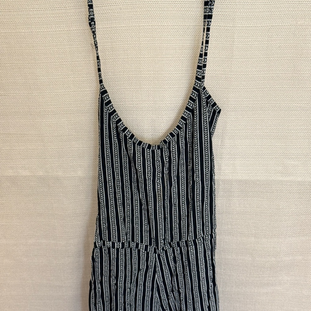 Indah Black and White Striped One Piece